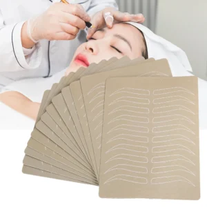 10pcs Microblading גבות עיסוק סיליקון קעקוע אביזרי גומי טירון איפור Trainning מזויף עור למתחילים