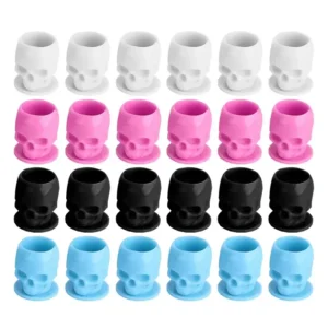 50pcs חד פעמי קעקוע כוסות איפור קבוע צבע פיגמנט מיכל קעקוע אביזר לקעקועים