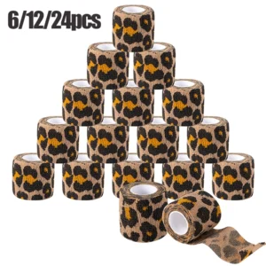 6/12/48pcs חיה מודפס דבק עצמי קעקוע אלסטי תחבושת אלסטית ספורט נייר לעטוף סרט עבור ערכת עזרה ראשונה