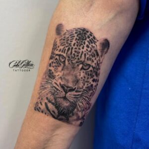 קעקוע של נמר בביצוע של גבי גטהון