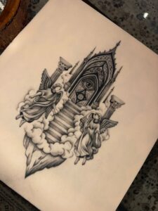 פייק סקין בסגנון ריאליסטי וויפ שיידינג של בוגר קורס קעקועים מקיף של TATTOOTLV