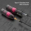 מכונת קעקועים רוטורית אלחוטית (פן) עם מסך LED ו-2 סוללות