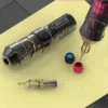 מכונת קעקועים רוטורית אלחוטית (פן) עם מסך LED ו-2 סוללות